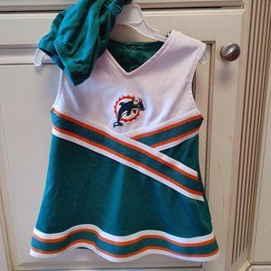 Toddler Miami Dolphins Cheerleader Outfit